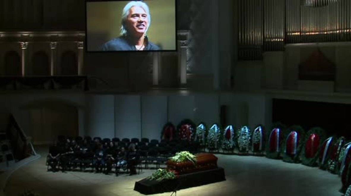 Russia: Memorial ceremony held for Russian baritone Hvorostovsky
