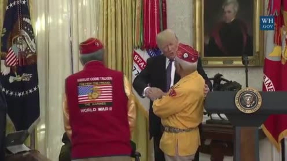 USA: Trump calls US senator ‘Pocahontas’ at event celebrating Navajo WWII veterans