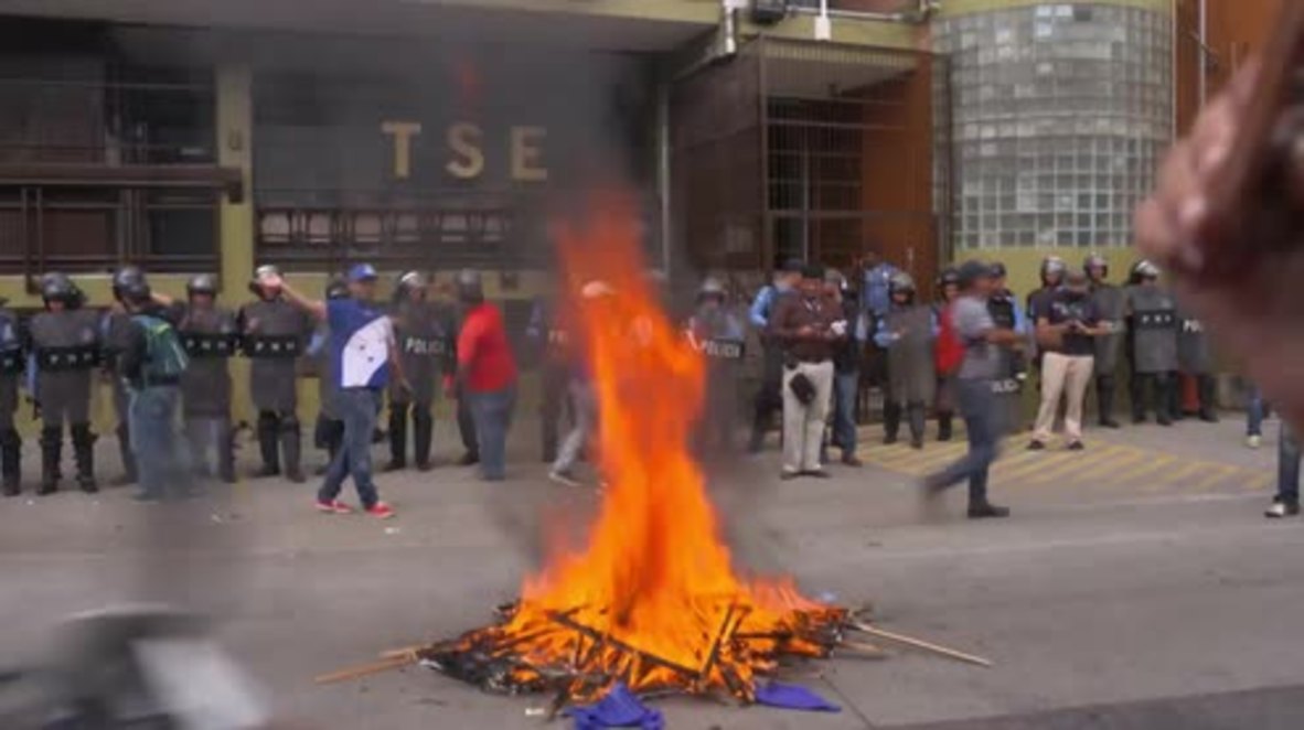 Honduras: Thousands protest alleged electoral fraud in Tegucigalpa