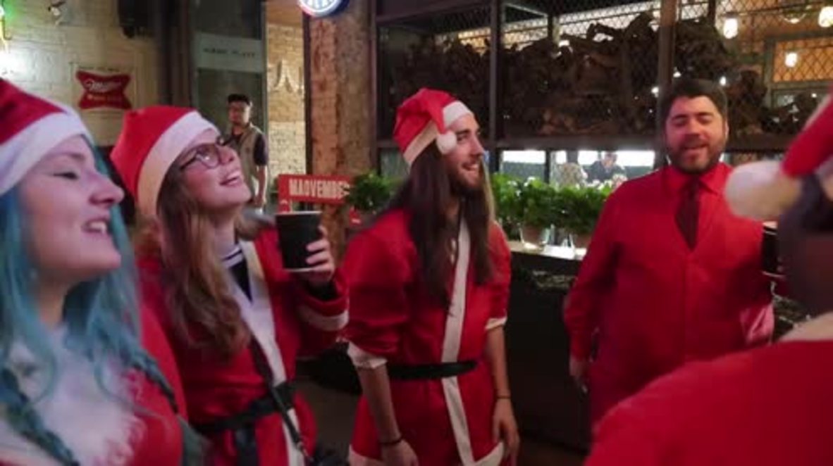 China: SantaCon hits Beijing for 'Maovember'
