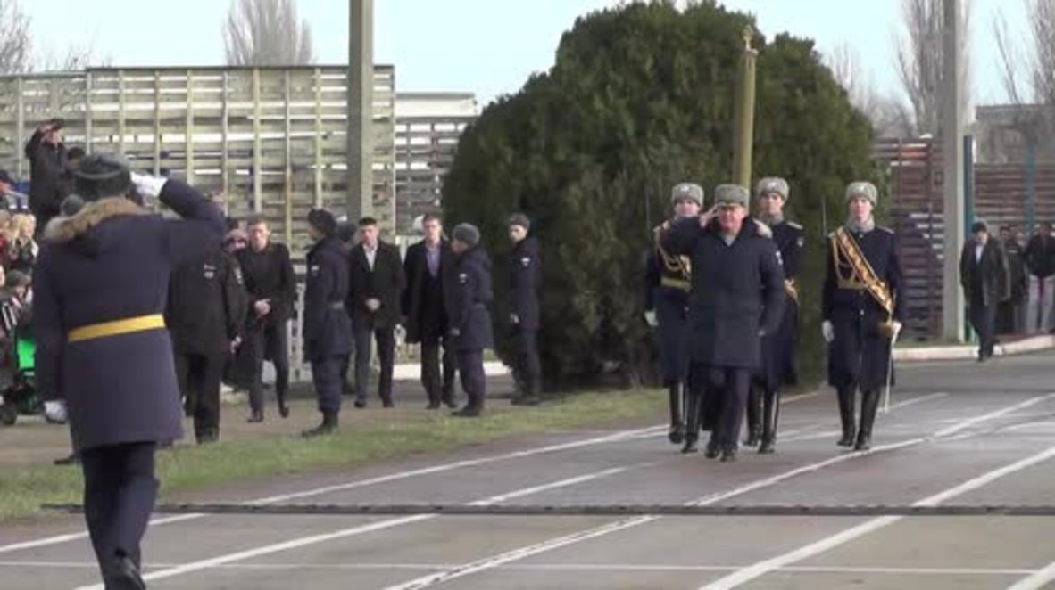 Russia: Crimea presents first combat battalion in Feodosia