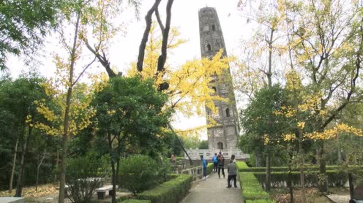 This Chinese pagoda tilts more than Pisa's Leaning Tower!