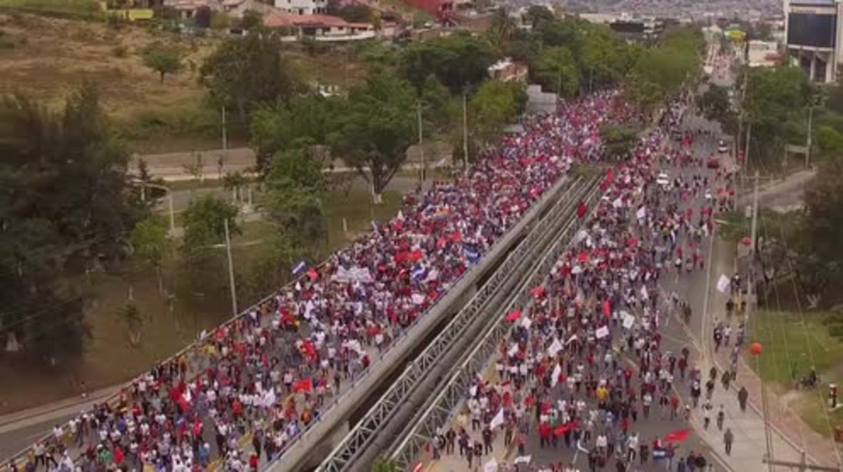 Honduras: Thousands rally against alleged electoral fraud in Honduran capital