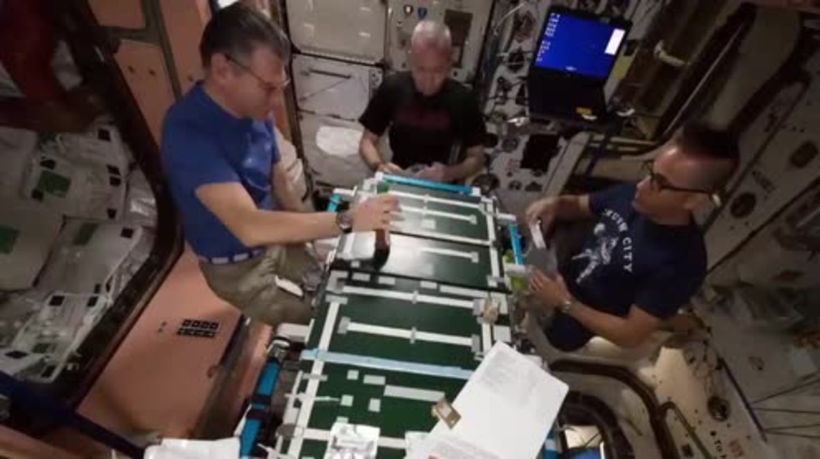 ISS: Astronauts make out-of-this-world pizza on the ISS