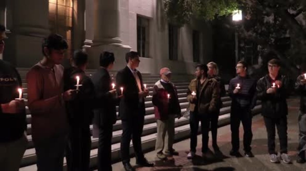 USA: Candlelight vigil held for Kate Steinle at UC Berkeley