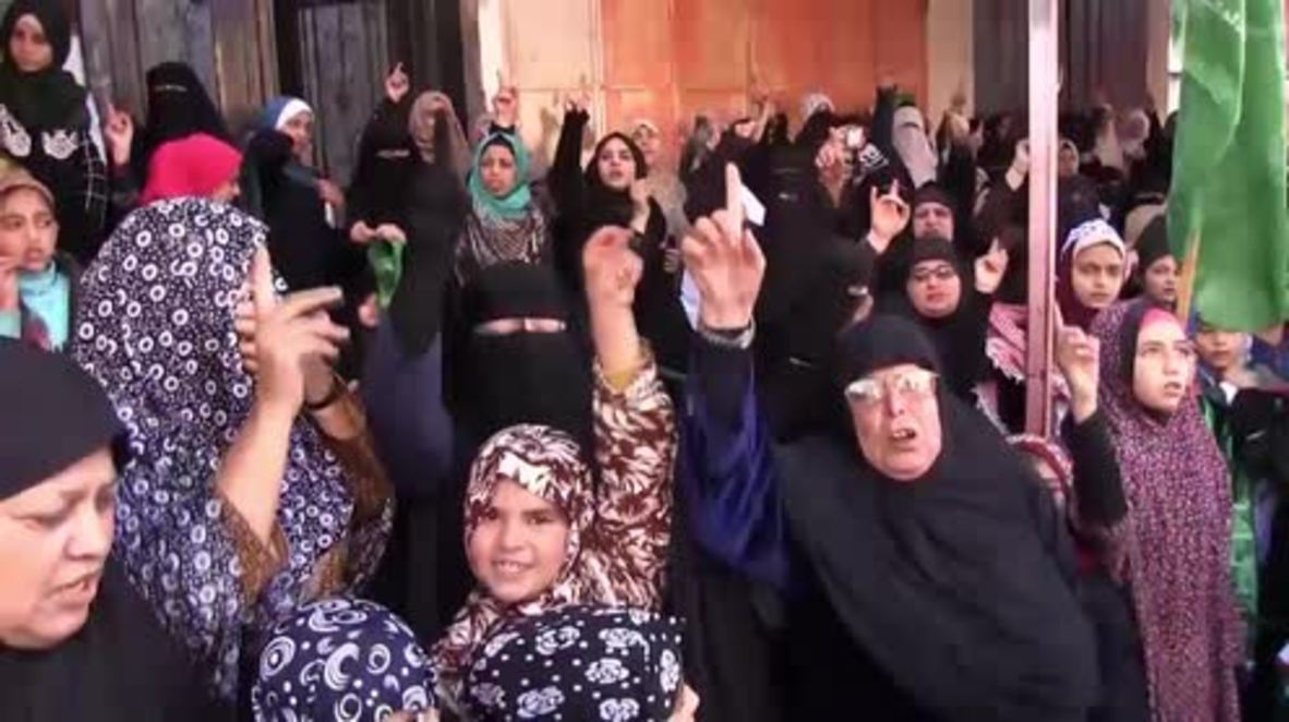 State of Palestine: Fatah and Hamas rally in Rafah against Jerusalem recognition