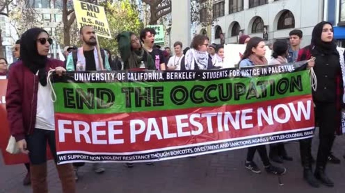 USA: Hundreds block off main San Fran street in Jerusalem protest