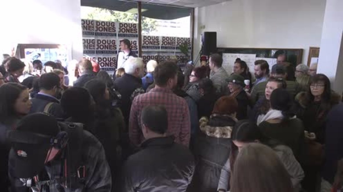 USA: Senate Candidate Doug Jones holds rally in Birmingham
