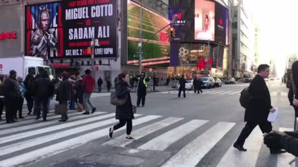 USA: New York police respond to reports of an explosion