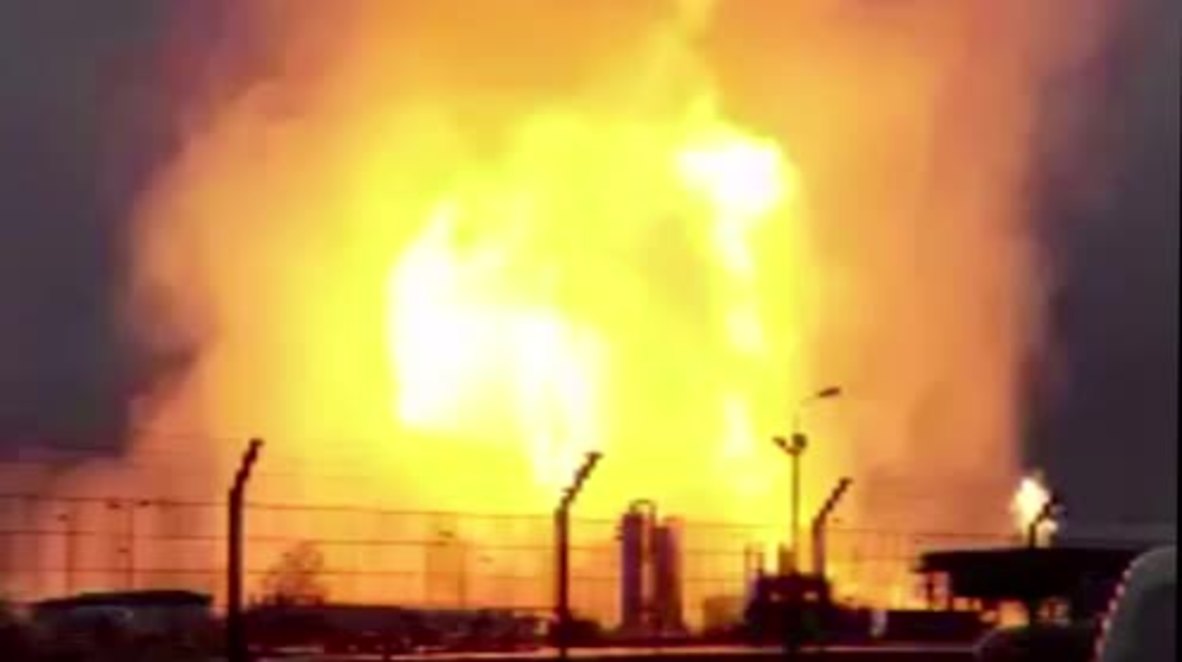 Austria: Baumgarten gas hub up in flames after explosion
