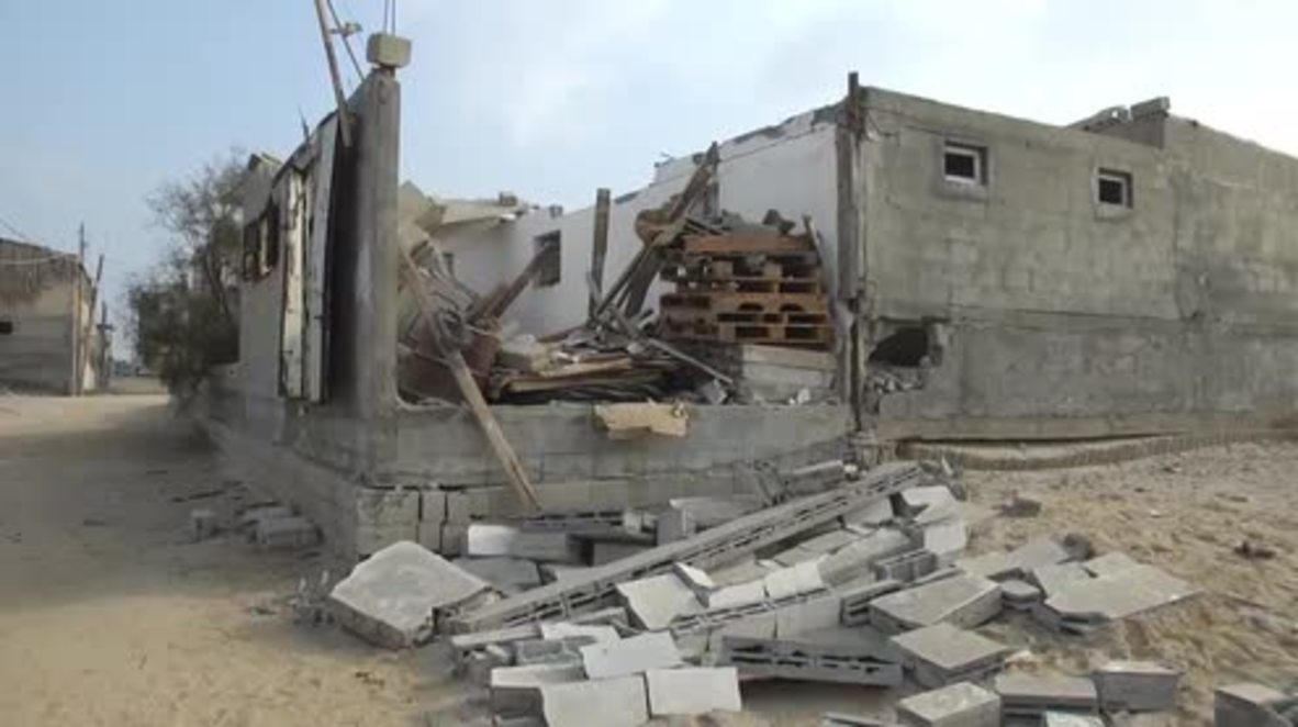 Estado de Palestina: Edificios gazatíes quedan en ruinas tras otro bombardeo israelí