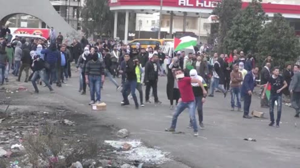 Estado de Palestina: Intensos enfrentamientos cerca del asentamiento de Cisjordania
