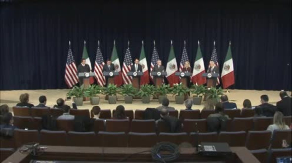 USA: 'We must overcome the blame game' - US and Mexico agree to combat drug epidemic
