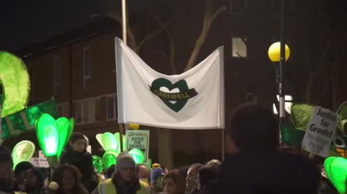 UK: Silent march held for Grenfell victims 6 months after tragedy