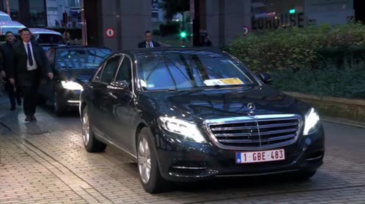 Belgium: EU leaders arrive ahead of next stage of Brexit negotiations