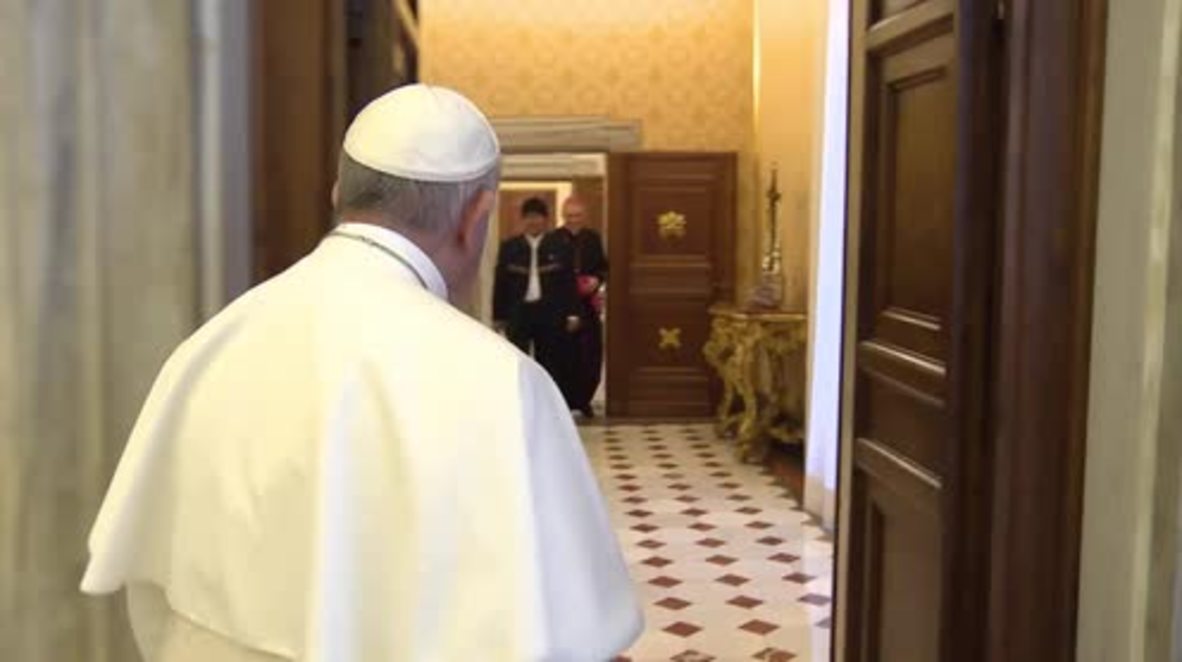 Holy See: Bolivia's Morales welcomed by Pope Francis in Vatican City