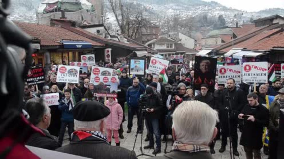 Bosnia and Herzegovina: Protesters condemn Trump’s proposal to move embassy to Jerusalem
