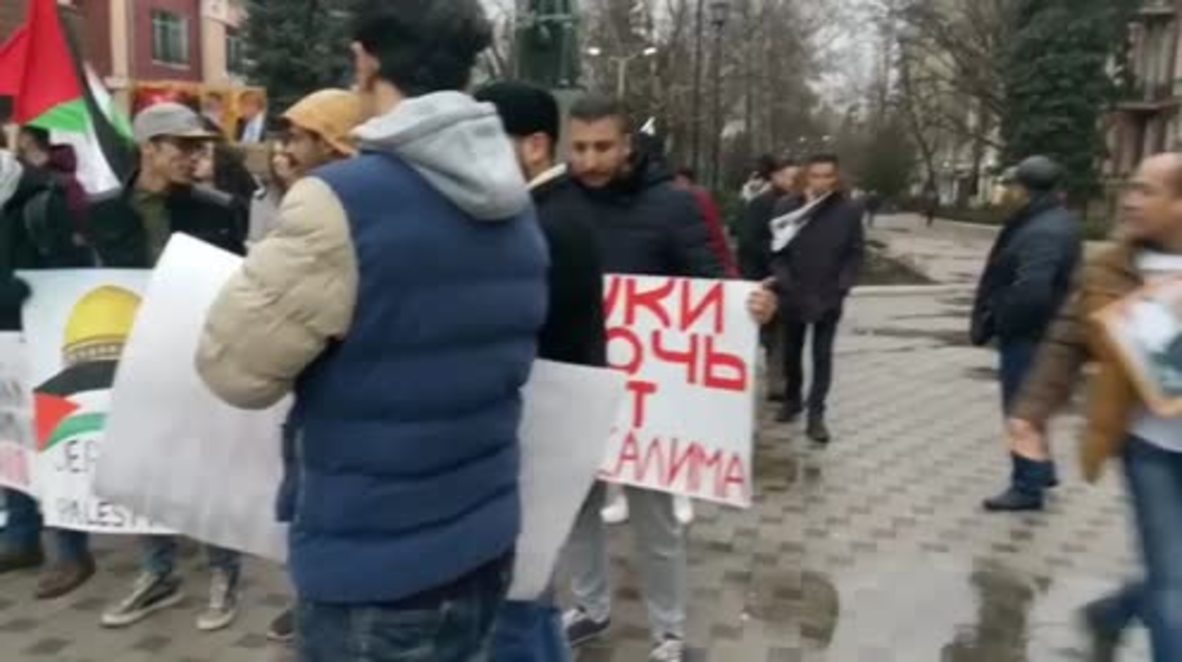 Rusia: 'Jerusalén es la capital de Palestina' – Manifestantes en Voronezh condenan la política israelí del gobierno de EE. UU.