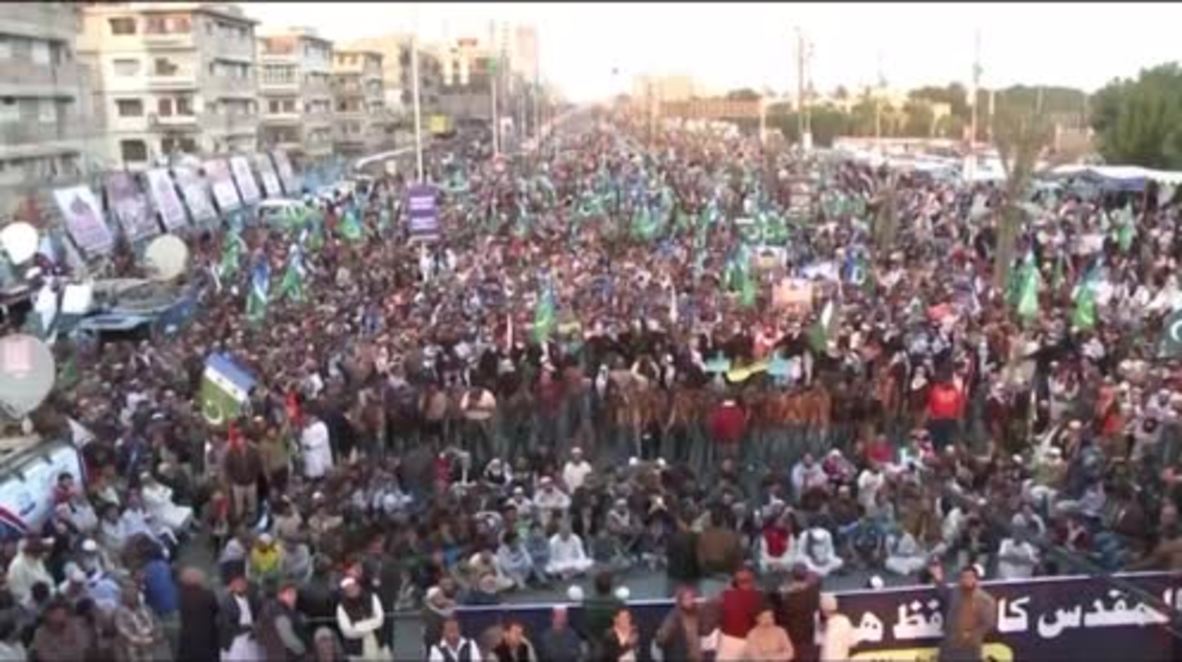 Pakistan: Thousands rally in Karachi in solidarity with Palestine
