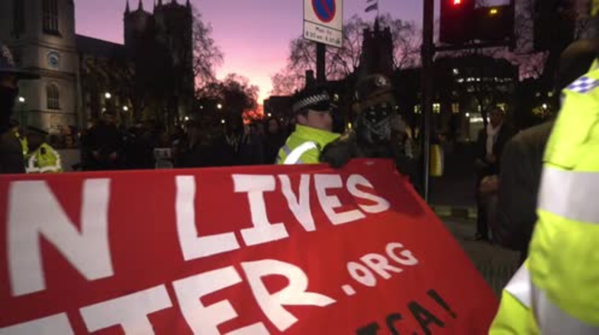 UK: Tensions flare as London protesters rally against Libya slavery