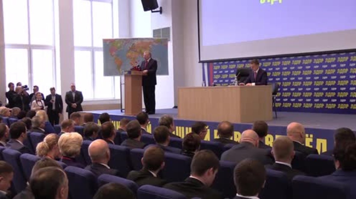 Russia: LDPR leader Zhirinovsky announces sixth presidential bid