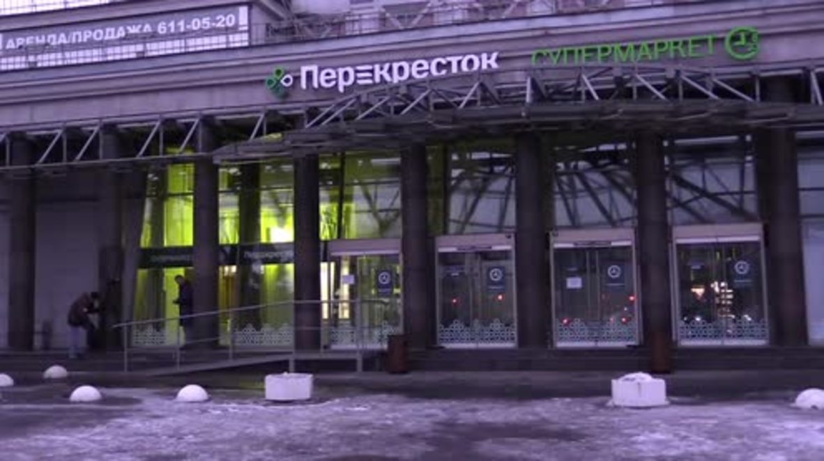 Russia: Aftermath of St Petersburg supermarket explosion