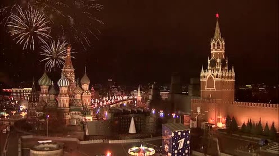 Russia: Moscow's Red Square lit up with breath-taking firework display