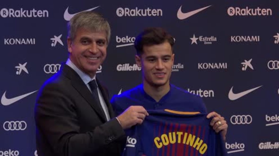 España: Philippe Coutinho es presentado ante los aficionados del FC Barcelona