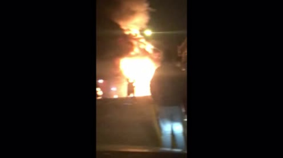 UK: Furious blaze destroys London paint factory