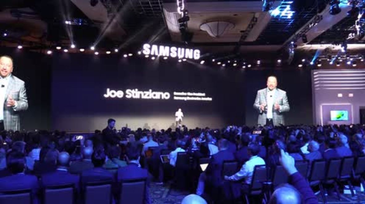USA: Samsung presents 'smart TV' at CES 2018 in Las Vegas