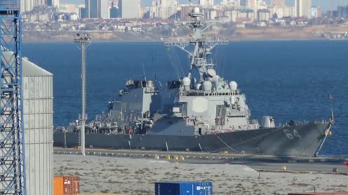 Ukraine: US Navy Destroyer arrives in Odessa to patrol region