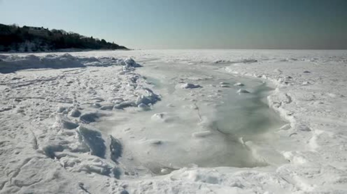Breathtaking images of FROZEN Cape Cod coast