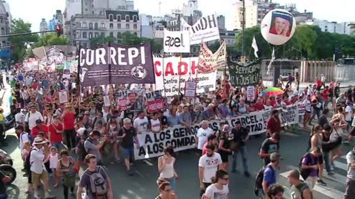 Argentina: Buenos Aires toma la calle para pedir la libertad de los presos políticos