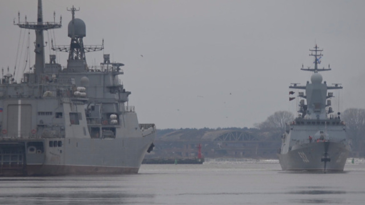 Russia: Warships escorted through English Channel arrive home