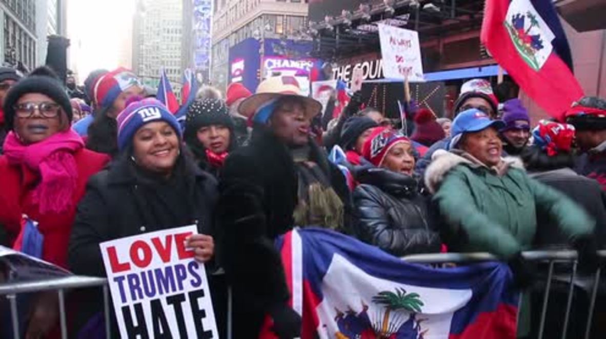 USA: Hundreds protest racism following Trump's 'shithole countries' comment