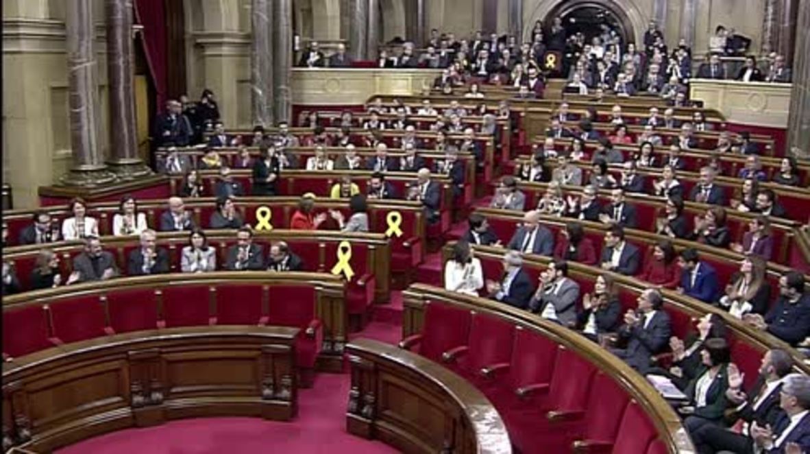 Spain: 'First step to end intervention in our institutions' - new Catalan Parliament pres.