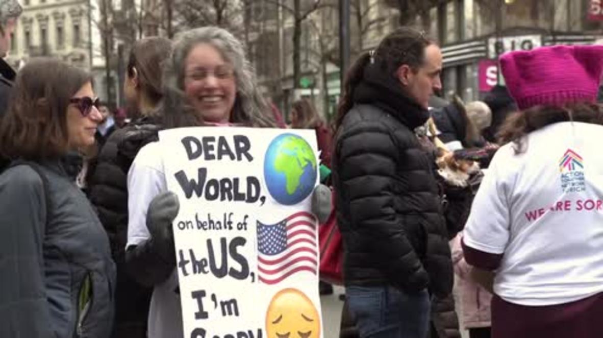 Switzerland: 'Sorry for Trump' - US expats in Zurich apologise to the world ahead of Trump visit