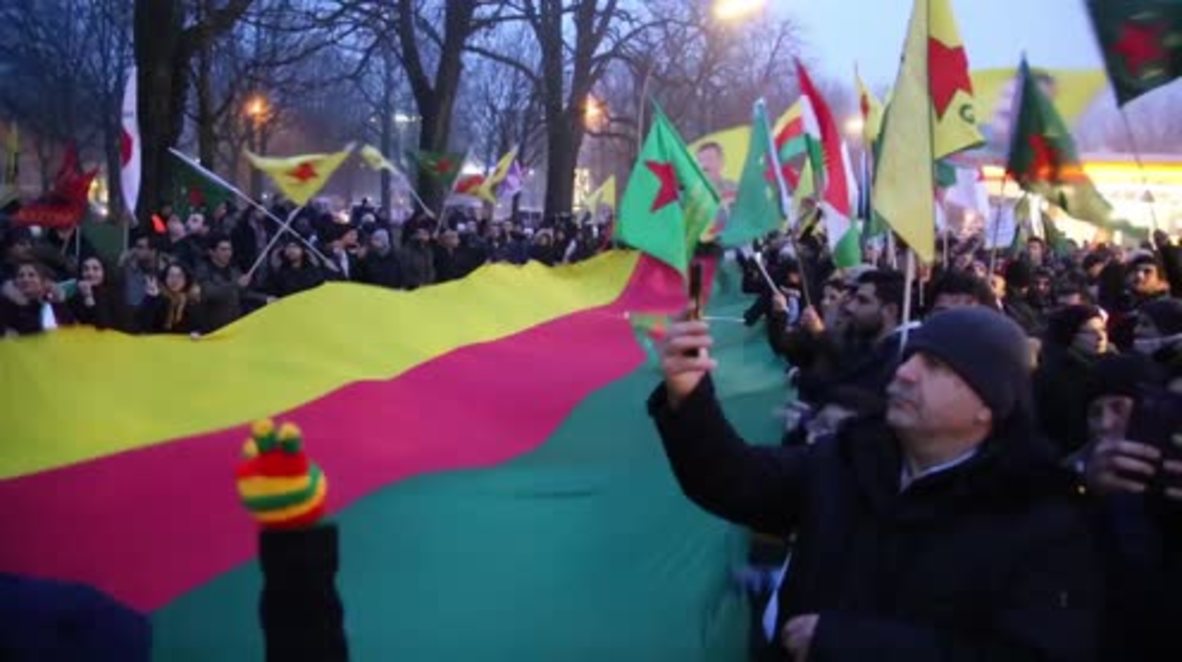 Germany: Kurds protest in Hamburg over Turkish airstrikes