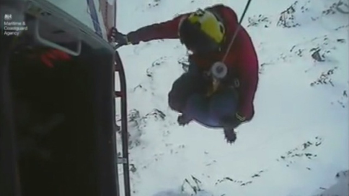 Impressive images show Bidean Nam Bian summit rescue mission
