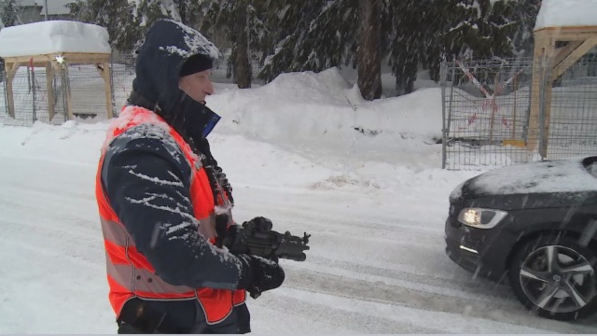 Suiza: Seguridad desplegada en Davos antes del WEF 2018
