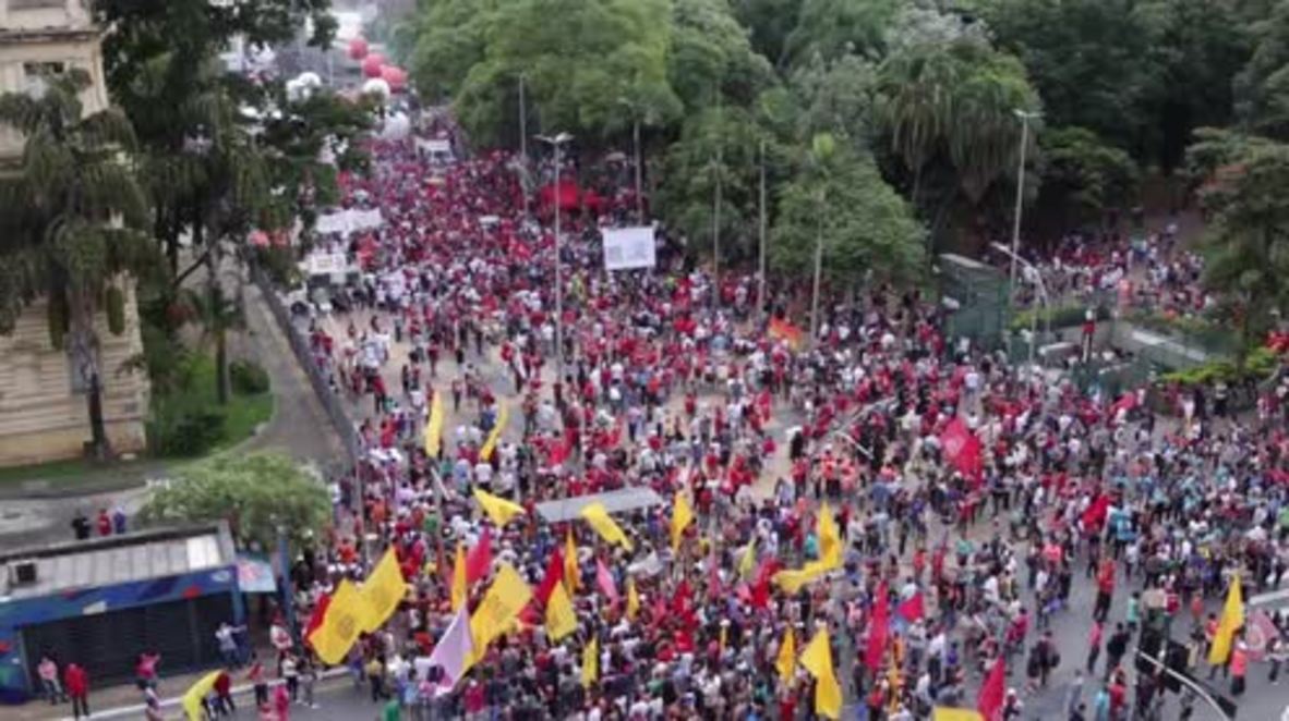 Brasil: Miles de manifestantes en Sao Paulo mientras Lula pierde apelación