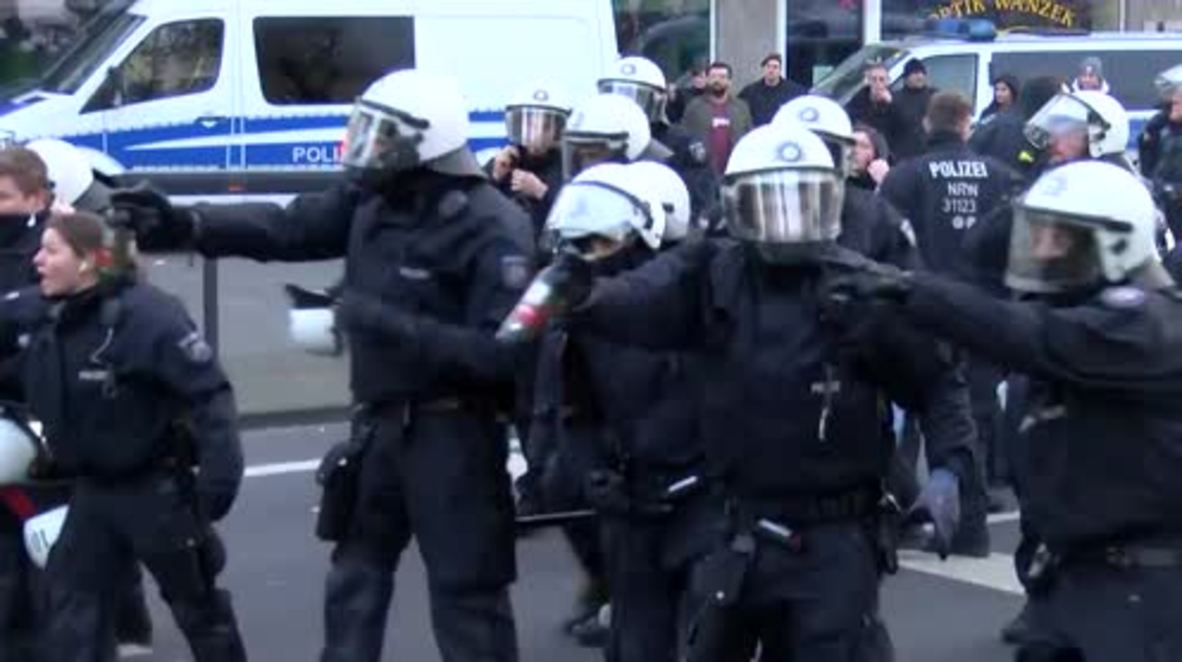 Germany: Police clash with protesters at Cologne rally against Turkey's Afrin op