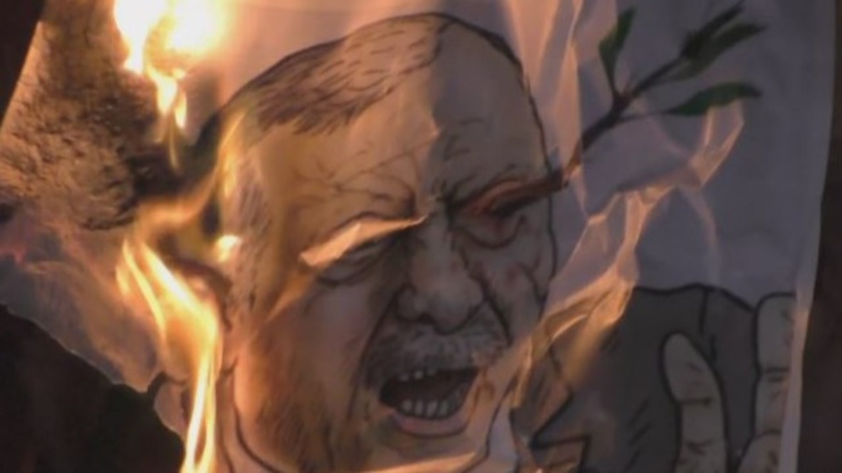 Greece: Pro-Kurdish protesters march against Erdogan in Athens