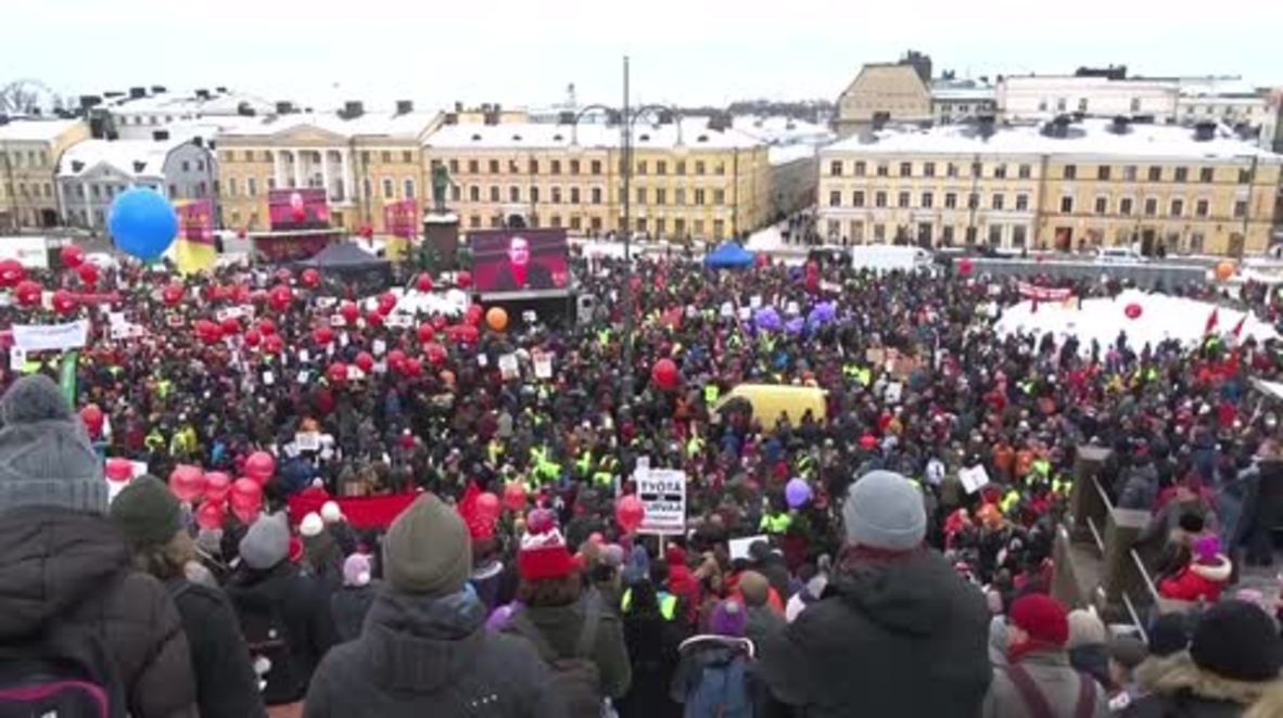 Finlandia: Miles de personas denuncian recortes en las prestaciones de desempleo en Helsinki