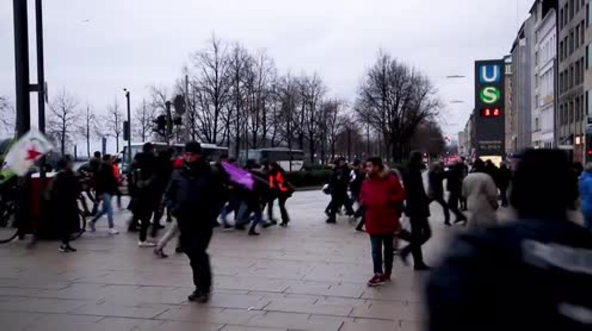 Germany: Clashes erupt at Hamburg protest against Turkey's Afrin offensive