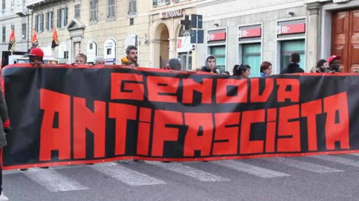 Italy: Anti-fascists rally against right-wing party CasaPound's alleged violence