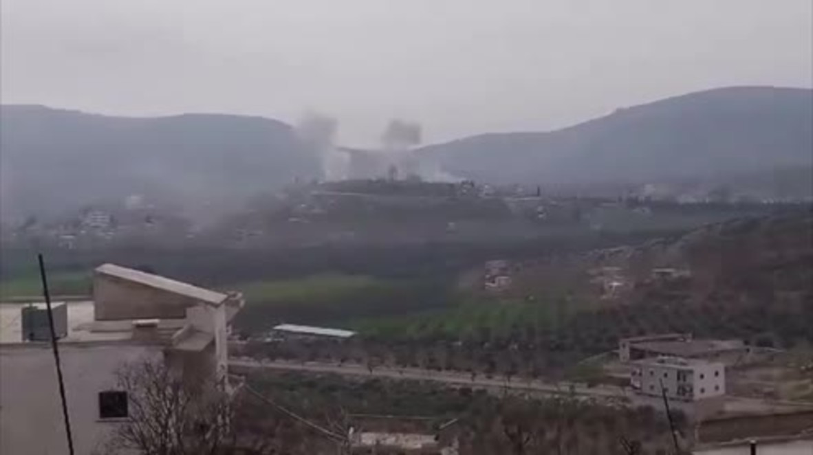 Syria: Smoke billows from Haj Khalil village after fierce fighting between Turkish and Kurdish forces