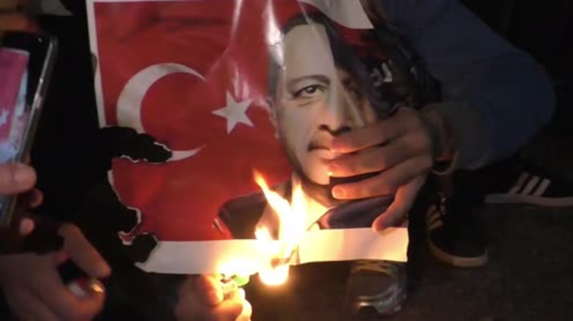 Greece: Kurds rally in Athens against Turkey's Afrin operation