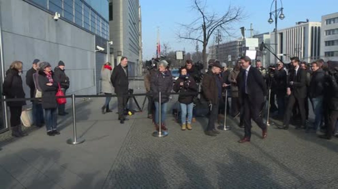Germany: Ministers arriving at CDU HQ express satisfaction over coalition deal