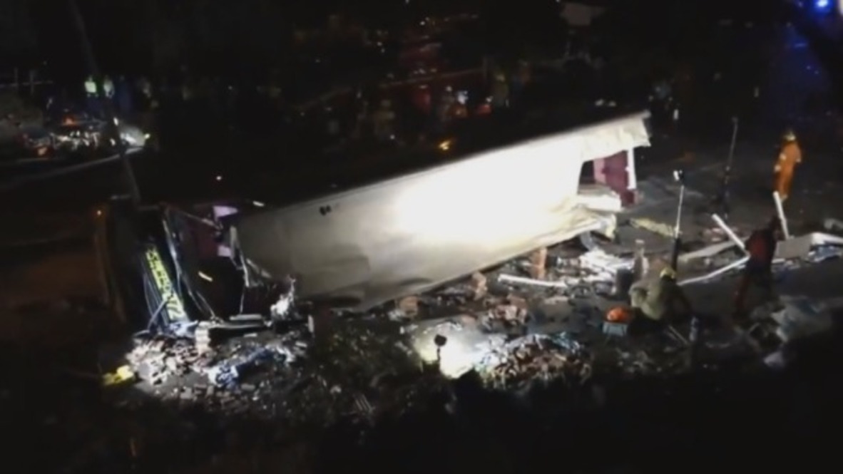 Hong Kong: Rescue operation underway after bus crash kills 19